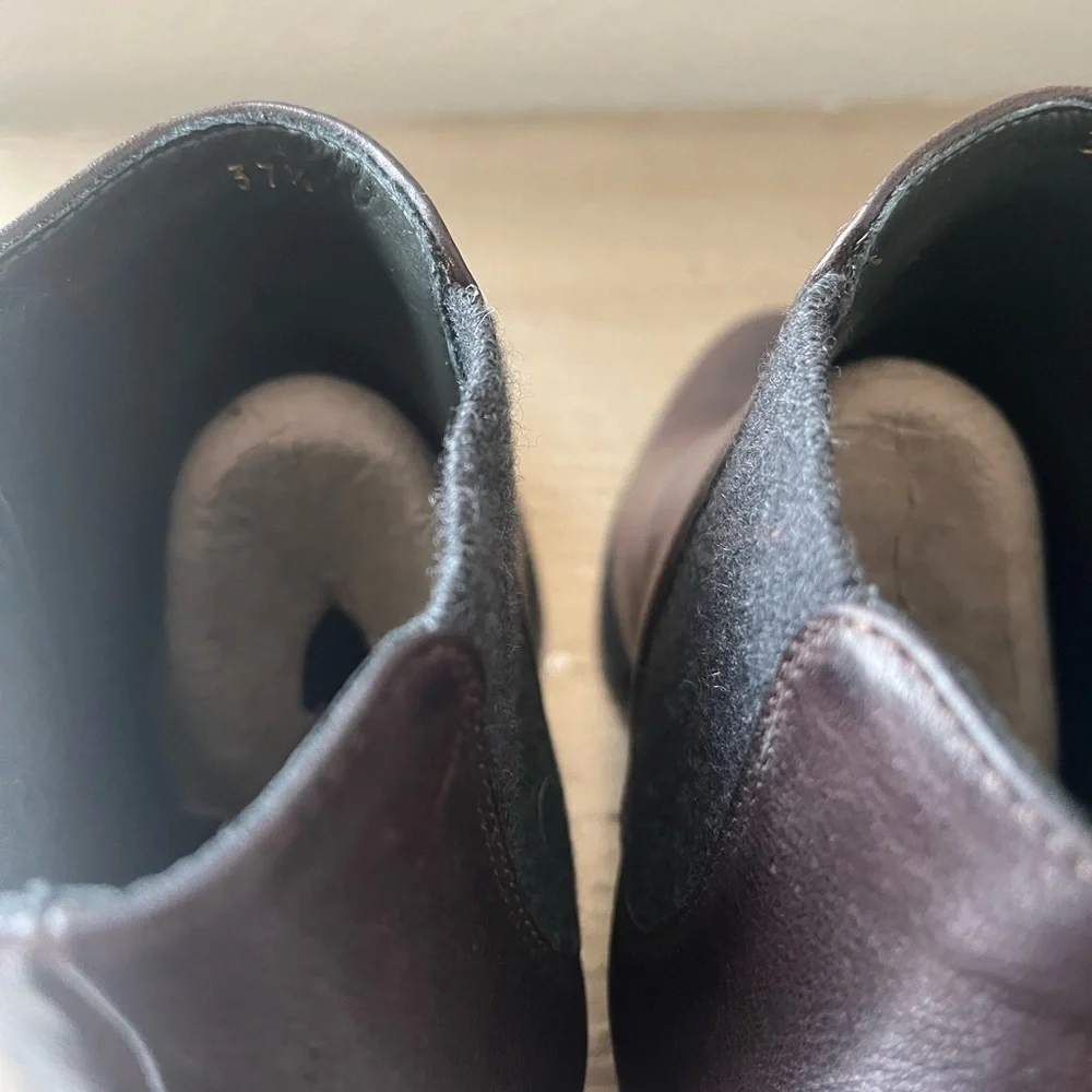 Brunello Cucinelli Leather Boots - 37.5 - Picture 9 of 11